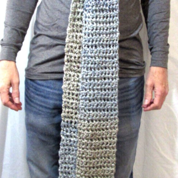 Ginormous Scarf Extra Long 180x5 Chunky Wrap Muffler Handmade Crochet Knit NWT - Picture 5 of 12